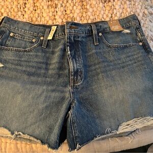 Madewell Relaxed Mid-Length Denim Shorts, 33